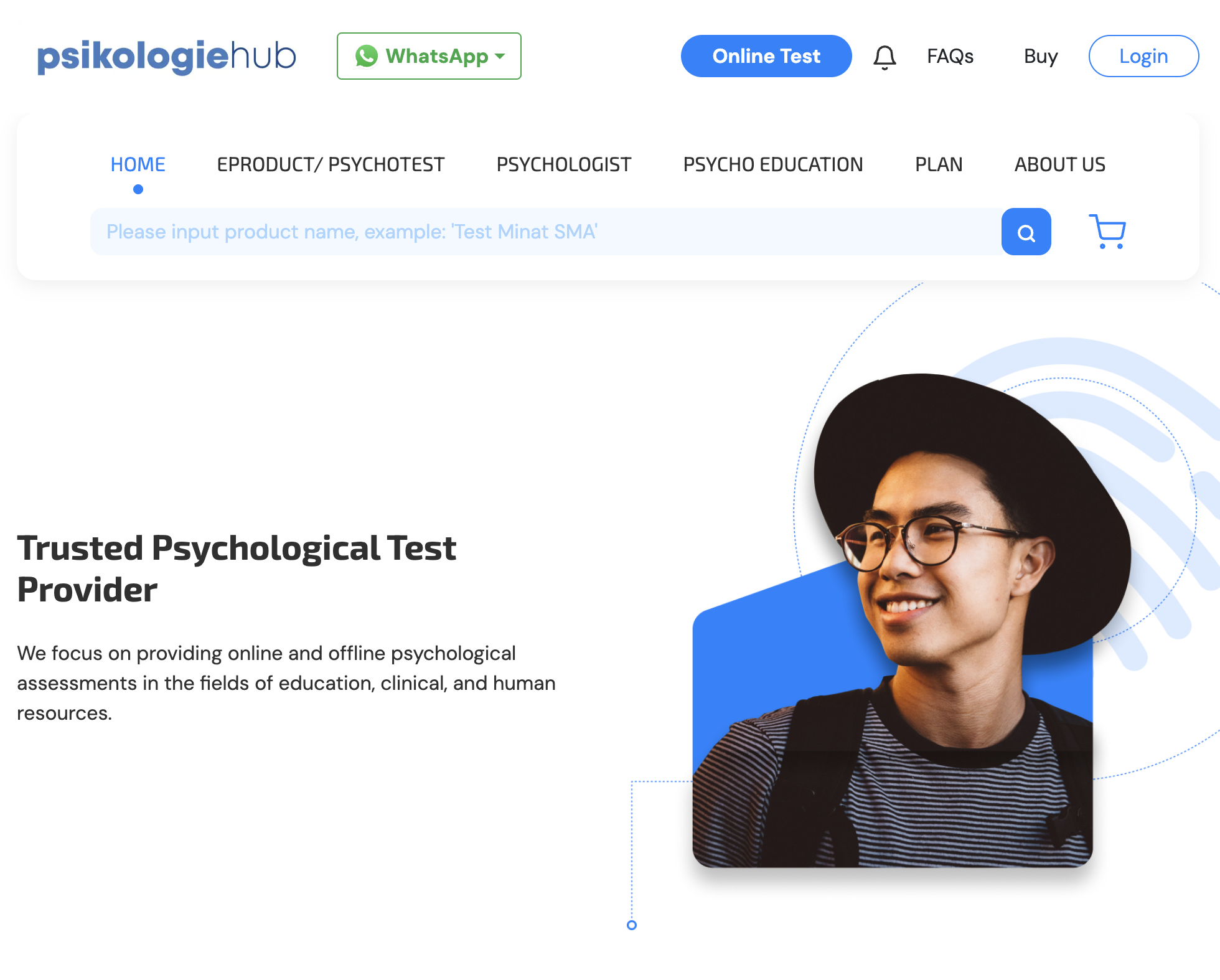 Psikologie - Psychological test Platform